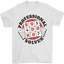 Professional Sudoku Solver Funny Mens T-Shirt Cotton Gildan White