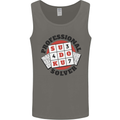 Professional Sudoku Solver Funny Mens Vest Tank Top Charcoal