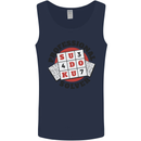 Professional Sudoku Solver Funny Mens Vest Tank Top Navy Blue