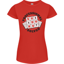 Professional Sudoku Solver Funny Womens Petite Cut T-Shirt Red