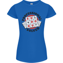 Professional Sudoku Solver Funny Womens Petite Cut T-Shirt Royal Blue