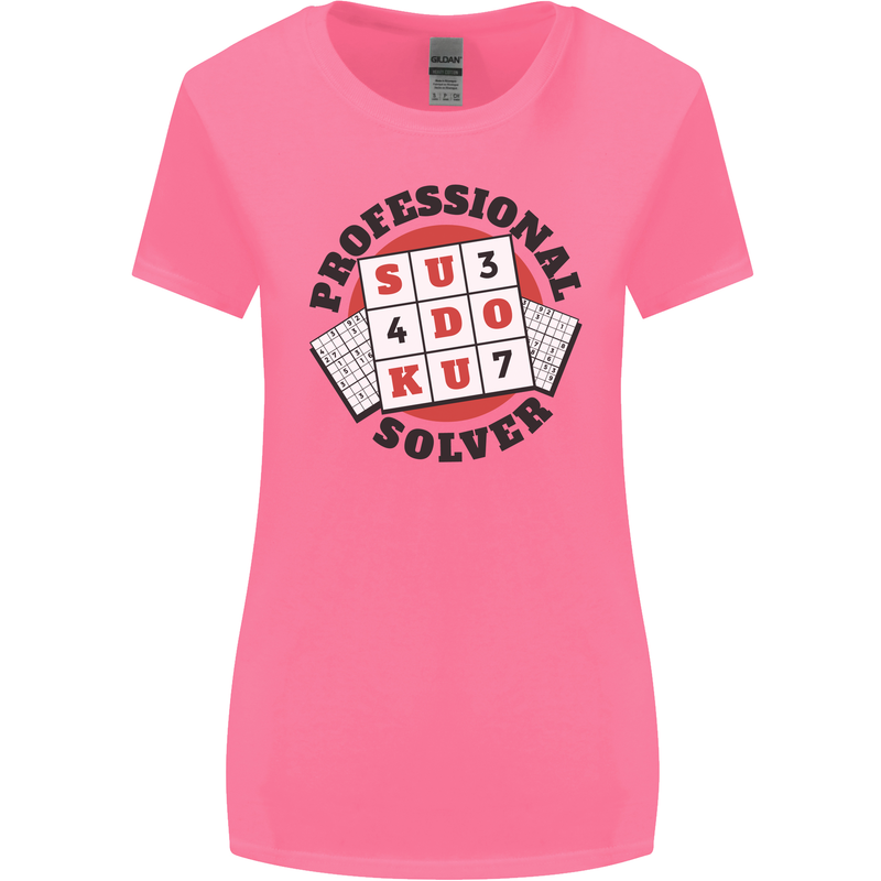 Professional Sudoku Solver Funny Womens Wider Cut T-Shirt Azalea