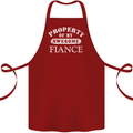 Property of My Awesome Fiance Cotton Apron 100% Organic Maroon
