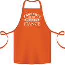 Property of My Awesome Fiance Cotton Apron 100% Organic Orange
