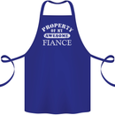 Property of My Awesome Fiance Cotton Apron 100% Organic Royal Blue