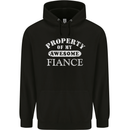 Property of My Awesome Fiance Mens 80% Cotton Hoodie Black