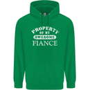 Property of My Awesome Fiance Mens 80% Cotton Hoodie Irish Green
