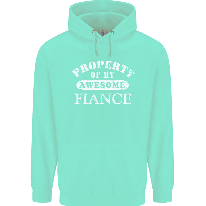 Property of My Awesome Fiance Mens 80% Cotton Hoodie Peppermint