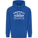 Property of My Awesome Fiance Mens 80% Cotton Hoodie Royal Blue