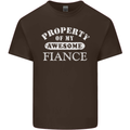 Property of My Awesome Fiance Mens Cotton T-Shirt Tee Top Dark Chocolate