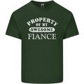 Property of My Awesome Fiance Mens Cotton T-Shirt Tee Top Forest Green