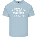 Property of My Awesome Fiance Mens Cotton T-Shirt Tee Top Light Blue