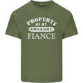 Property of My Awesome Fiance Mens Cotton T-Shirt Tee Top Military Green