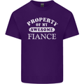 Property of My Awesome Fiance Mens Cotton T-Shirt Tee Top Purple
