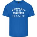Property of My Awesome Fiance Mens Cotton T-Shirt Tee Top Royal Blue
