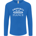 Property of My Awesome Fiance Mens Long Sleeve T-Shirt Royal Blue