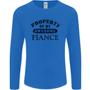 Property of My Awesome Fiance Mens Long Sleeve T-Shirt Royal Blue