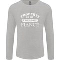 Property of My Awesome Fiance Mens Long Sleeve T-Shirt Sports Grey