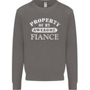 Property of My Awesome Fiance Mens Sweatshirt Jumper Charcoal