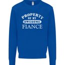Property of My Awesome Fiance Mens Sweatshirt Jumper Royal Blue
