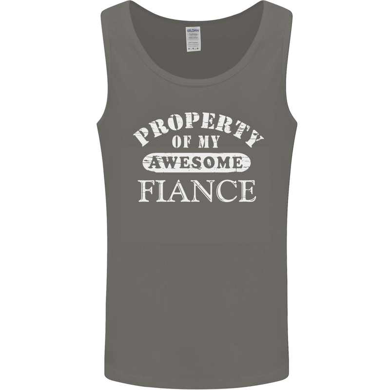 Property of My Awesome Fiance Mens Vest Tank Top Charcoal
