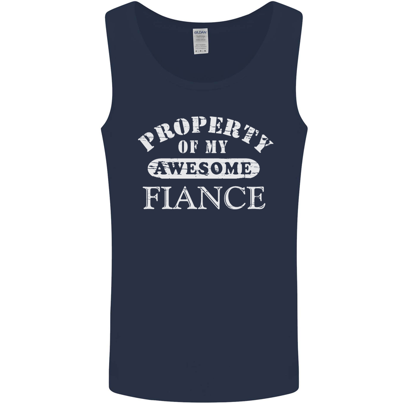 Property of My Awesome Fiance Mens Vest Tank Top Navy Blue