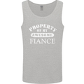 Property of My Awesome Fiance Mens Vest Tank Top Sports Grey