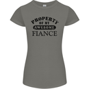 Property of My Awesome Fiance Womens Petite Cut T-Shirt Charcoal