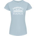 Property of My Awesome Fiance Womens Petite Cut T-Shirt Light Blue