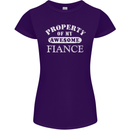 Property of My Awesome Fiance Womens Petite Cut T-Shirt Purple