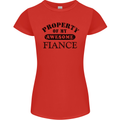 Property of My Awesome Fiance Womens Petite Cut T-Shirt Red