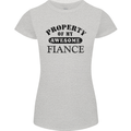 Property of My Awesome Fiance Womens Petite Cut T-Shirt Sports Grey