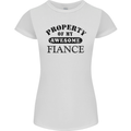 Property of My Awesome Fiance Womens Petite Cut T-Shirt White