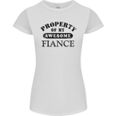 Property of My Awesome Fiance Womens Petite Cut T-Shirt White