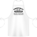 Property of My Awesome Girlfriend Funny Cotton Apron 100% Organic White