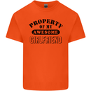 Property of My Awesome Girlfriend Funny Kids T-Shirt Childrens Orange