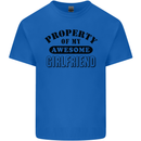 Property of My Awesome Girlfriend Funny Kids T-Shirt Childrens Royal Blue