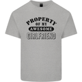 Property of My Awesome Girlfriend Funny Kids T-Shirt Childrens Sports Grey