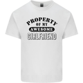 Property of My Awesome Girlfriend Funny Kids T-Shirt Childrens White