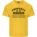 Property of My Awesome Girlfriend Funny Kids T-Shirt Childrens Yellow