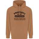 Property of My Awesome Girlfriend Funny Mens 80% Cotton Hoodie Caramel Latte