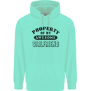 Property of My Awesome Girlfriend Funny Mens 80% Cotton Hoodie Peppermint