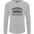 Property of My Awesome Girlfriend Funny Mens Long Sleeve T-Shirt Sports Grey