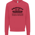 Property of My Awesome Girlfriend Funny Mens Sweatshirt Jumper Heliconia