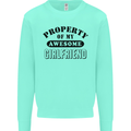 Property of My Awesome Girlfriend Funny Mens Sweatshirt Jumper Peppermint
