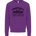 Property of My Awesome Girlfriend Funny Mens Sweatshirt Jumper Purple