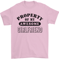 Property of My Awesome Girlfriend Funny Mens T-Shirt Cotton Gildan Light Pink
