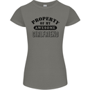 Property of My Awesome Girlfriend Funny Womens Petite Cut T-Shirt Charcoal