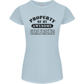 Property of My Awesome Girlfriend Funny Womens Petite Cut T-Shirt Light Blue