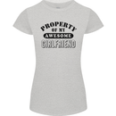 Property of My Awesome Girlfriend Funny Womens Petite Cut T-Shirt Sports Grey